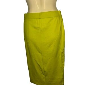 Classic Pencil Skirt in Lime Green
